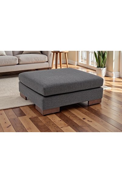 Vivense TULİP PUF, KETEN, ANTRASİT