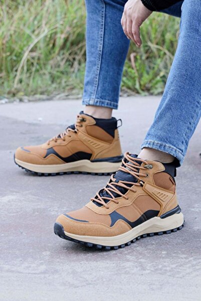 Jump 28655 Καφέ ανοιχτό - Μαύρο Ανδρικές Αδιάβροχες Μπότες Εξωτερικού Αθλητικά Παπούτσια