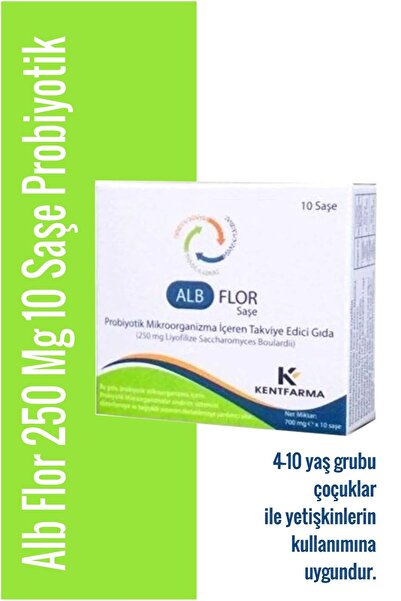 Alb Flor 250 Mg 10 Saşe bağırsak sağlığını destekleyen probiyotik bir takviye...