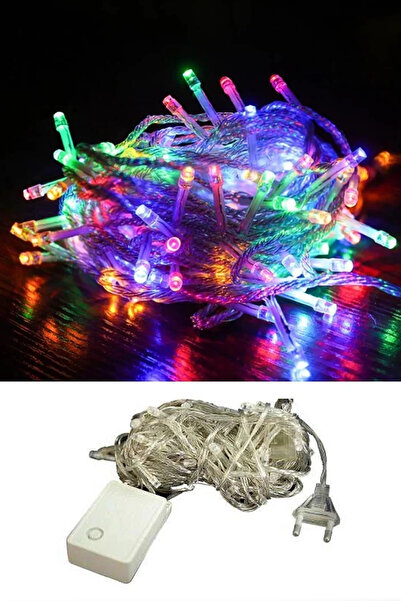 DekoRetro 100 Ledli Fişli Dekoratif Led 10 Metre Animasyonlu Yılbaşı Süs Ip L...