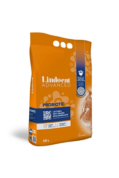 Lindo Cat Lindocat Advanced Probiotic Kötü Bakterileri Önleyici Topaklanan Kedi Kumu TR-1 Adet-10 Lt-Topaklaşa