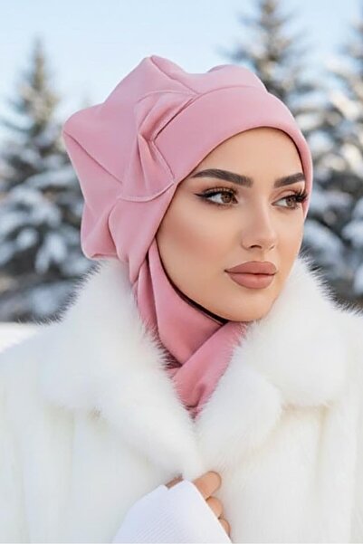 Aişe tesettür Powder Bow Hijab Beret