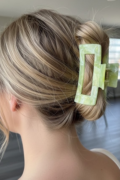 CAŞ DEKORASYON الضوء الأخضر اللون الرخام نمط العظام مزلاج مشبك