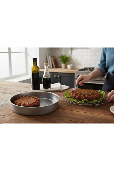 YAMAN ÇELİK EV VE MUTFAK EŞYALARI Paslanmaz Çelik Çiğ Köfte Tepsisi & Leğeni & Sinisi (3 Numara - 44cm)