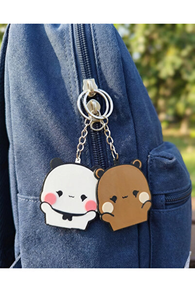 İLSADESİGN Dudu ve Bubu 2D Çift Anahtarlık