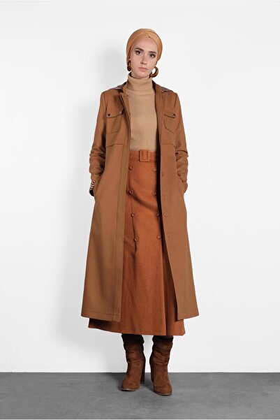 Alvina Капюшонний поясний плащ 90007