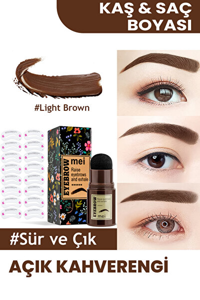 mei Kaş Şekillendirici Ve Saç Dolgunlaştırıcı Set-suya Dayanıklı Yeniden Kullanılabilir Şablon Light