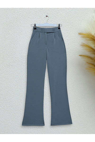 HİJABAYA Παντελόνι από ύφασμα Pipe Leg - Μέση με λεπτομέρεια Velcro