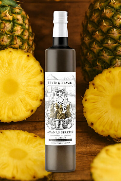 Organik Teyze Sevinç Teyze Doğal Fermantasyon Ananas Sirkesi, Pineapple Vinegar 500ml