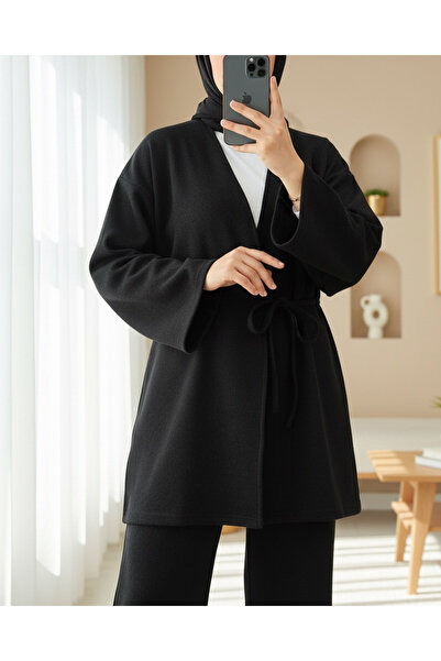 Modamorfo Cross-Tied Thessaloniki Kimono Set - Anthracite