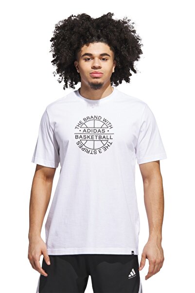 adidas Verbiage Tee Men's Basketball T-Shirt Jv8429 White
