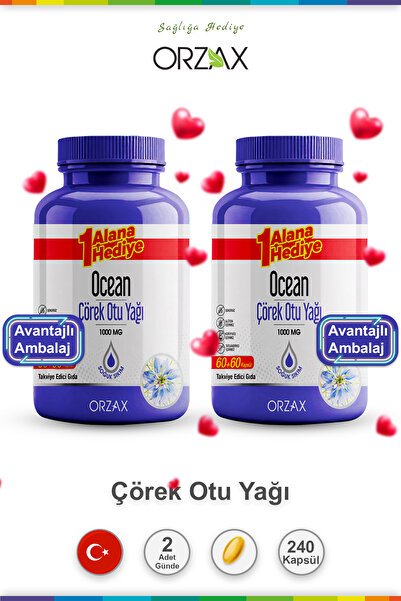 Ocean Çörek Otu Yağı 60 Kapsül 4 Adet