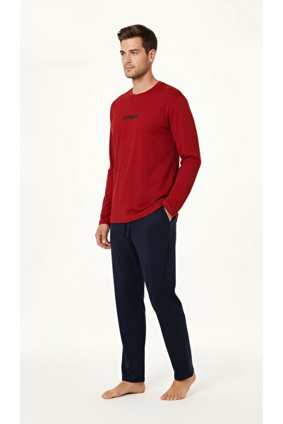 BAMBUTKİDS Nisanca cotton long sleeve men's pajama set