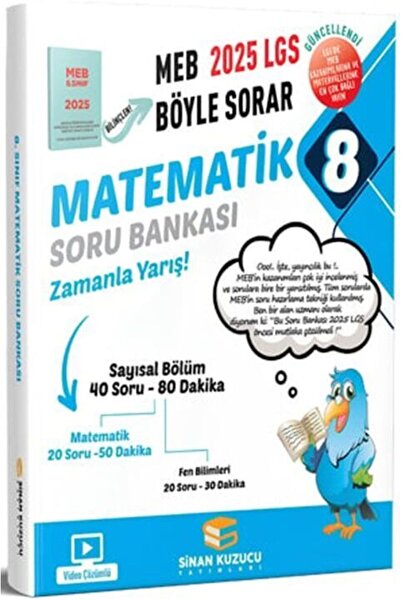 SİNAN KUZUCU YAYINLARI 8. Sınıf 2026 Lgs Meb Böyle Sorar MATEMATİK Soru Banka...