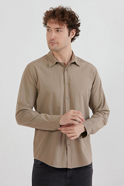 Fulla Moda Basic Çıtçıtlı Gabardin Gömlek