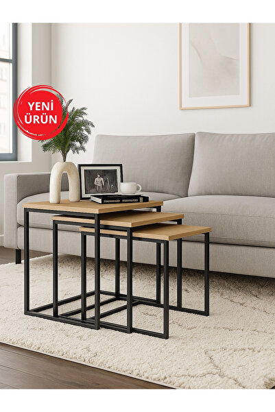 dorpek Anibel 3 lü Zigon Sehpa Sepet