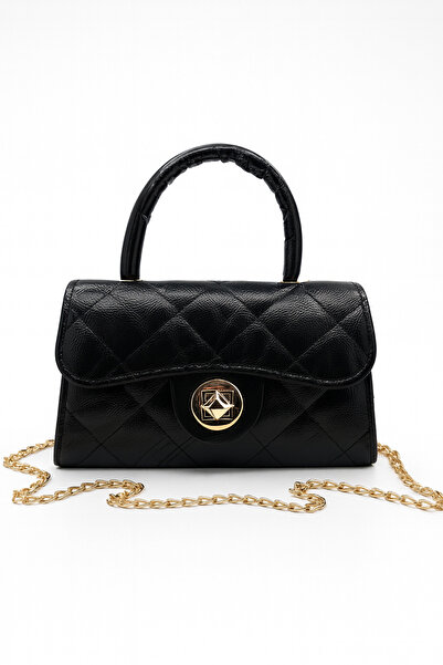 Satuna Γυαλιστερή καπιτονέ μίνι τσάντα – Λεπτομέρεια επένδυσης – Γυναικεία τσ...