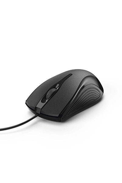 Hama Mouse optic cu fir MC-200, 3 butoane, negru