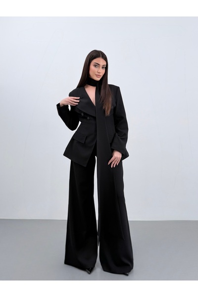 ossons بأزرار على الجهتين طقم بنطلون مع جاكيت