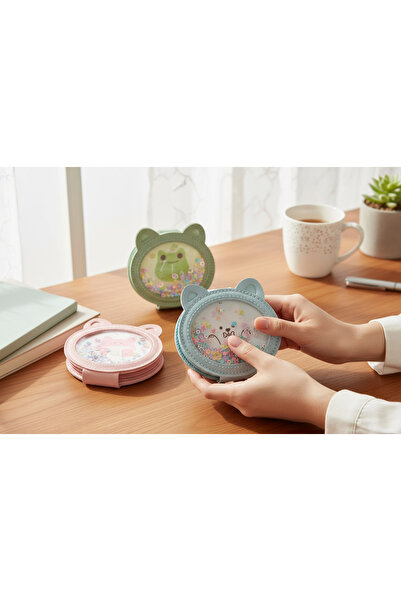 grsoyuncak Desenli Kapaklı Kompakt Cep Aynası