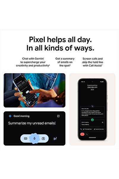 Google Pixel 8a, 6.1" Actua OLED 120Hz, 8GB RAM, 128GB, 4300mAh, Obsidian