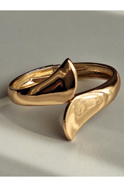 CION JEWELRY Gold Kalın Kadın Kelepçe Bilezik