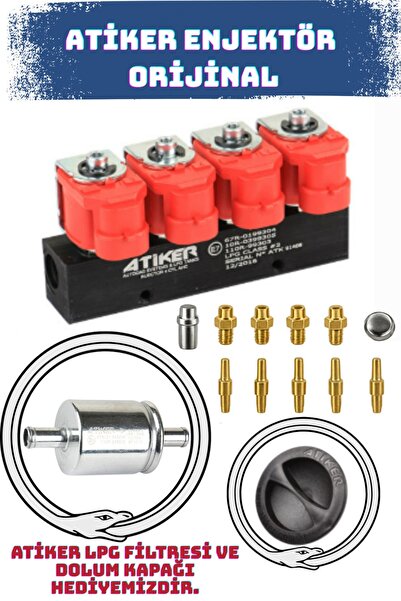 ATİKER Lpg Enjektör 3 Ohm Sıralı Orijinal Ürün