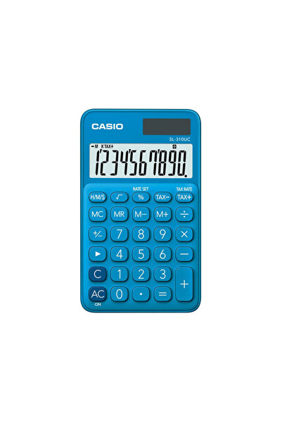 Casio Calculator portabil SL-310UC cu 10 cifre, albastru