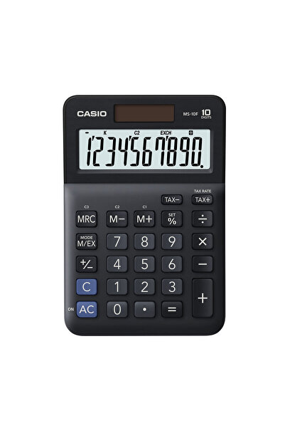 Casio Calculator de birou MS-10F cu 10 cifre, negru