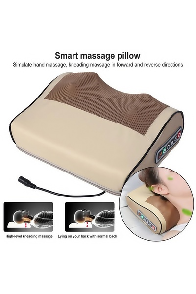 Generic DENX Electric Massage Pillow with Heat for Neck, Back & Full Body Relaxation, DX3711