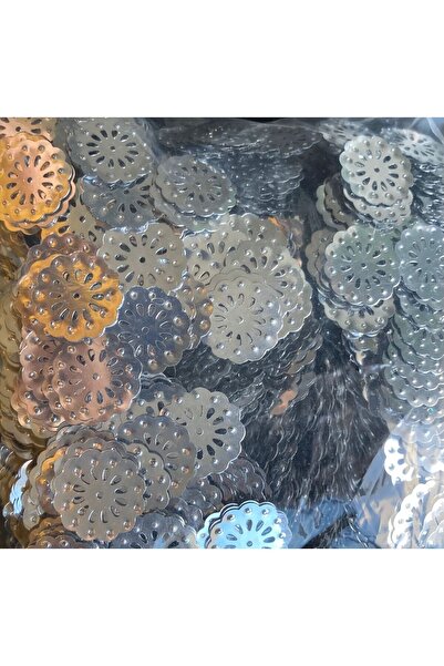 ramkovska خرز يمني دائري من أوا يازما 10 مم، خرز زهور 100 جرام فضي