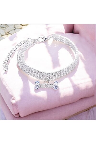 SSMEDIA Jewelry necklace collar for dogs, cats or other pets, with pendant