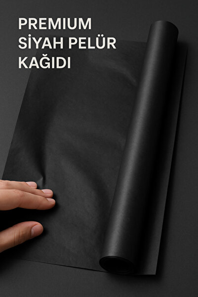 Mia Professional ورق قطيفة أسود - 500 قطعة، 50x75 سم