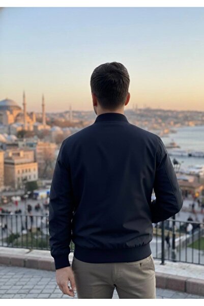 YusGos Men's Wind and Waterproof Mock Neck High Quality Transitional Zipper Coat