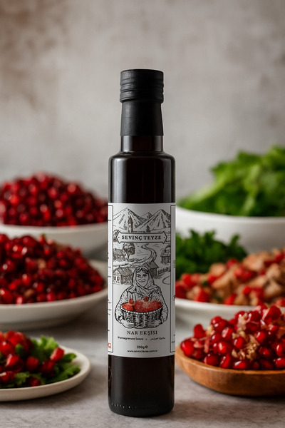 Organik Teyze Sevinç Teyze Nar Ekşisi, Pomegranate Syrup 350g