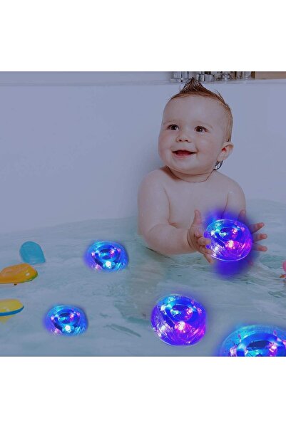 SSMEDIA Glob de jucărie LED pentru cadă sau piscină cu iluminare ambientală