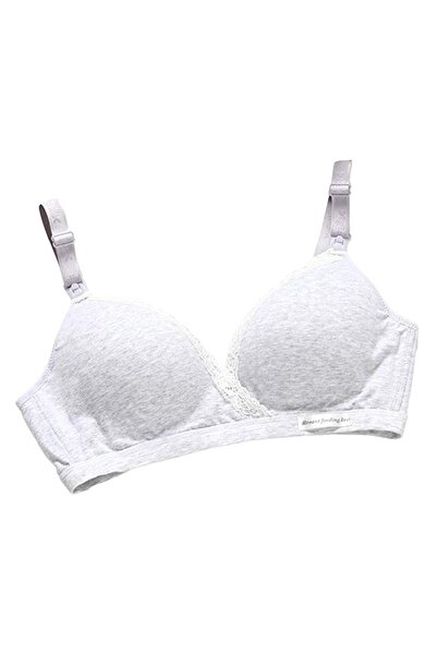 SSMEDIA Maternity Bra for Pregnancy and Nursing, 2-in-1 - Grey