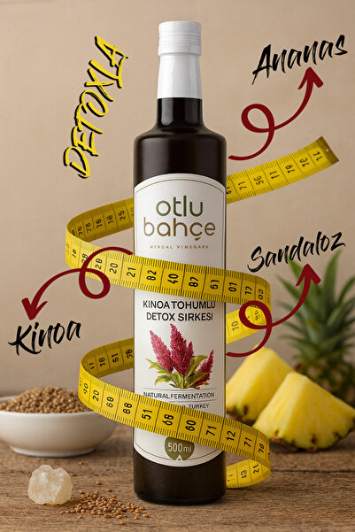 Otlu Bahçe Doğal Fermantasyon Ananaslı, Sandalozlu, Kinoa Tohumlu Form Sirkes...