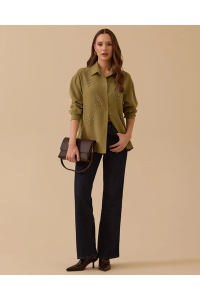 SEÇİL Taş Detaylı Gömlek