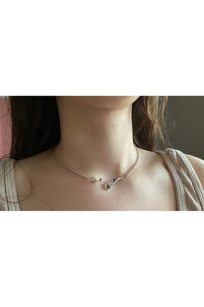 Tiamantt craft Çelik Alaşımlı Minimal uzatmalı Kolye –Günlük ve Özel Kombinlere Uygun Şık ve Zarif Tasarım