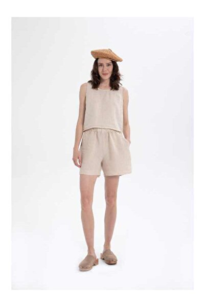 İpekçi Otantik |   100% Linen |   High Waist |   Elastic |   Slit |   Short |...