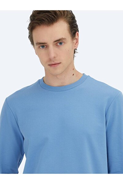 Kip Μπλε φούτερ με λαιμόκοψη