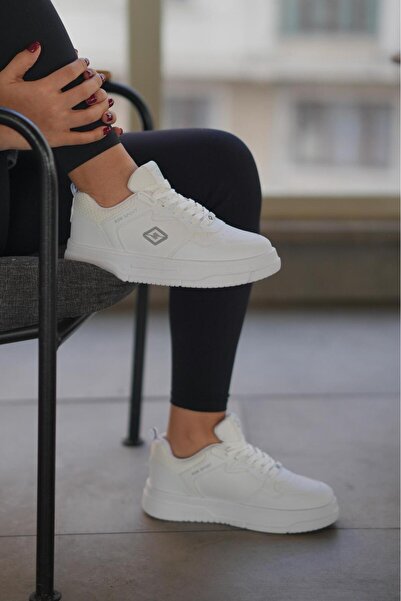 SOLAZER Tenis alb - Pantofi sport casual pentru femei 030