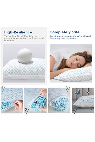 Generic DENX Neck Pillow for Sleeping, Cervical & Ergonomic Contour Sleeping Cushion for Neck & Spine DX3626