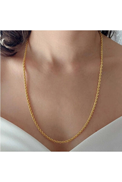 naaksesuar Çelik Halat Burgu Kalın Zincir 60cm