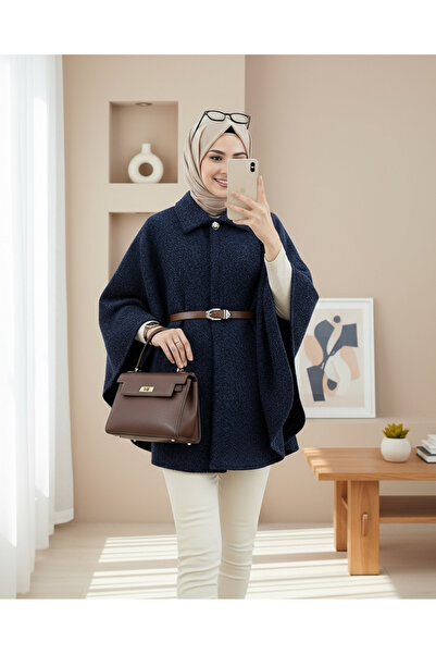 Modamorfo Πόρπη με ένα κουμπί και ζώνη μέσης με γένια - Ναυτικό