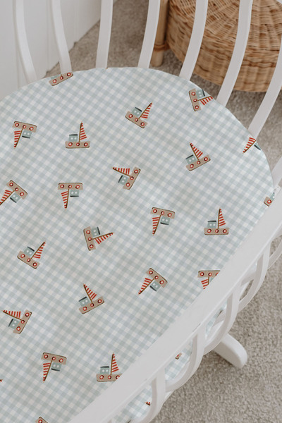 Messido 100% Cotton Poplin Baby Crib Bedding Set 80X120 cm - Cute Carousel