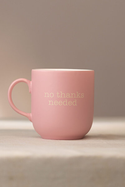 Rakle Set of 2 Mottolu Ceramic Mug Pink-Blue 400 Cc