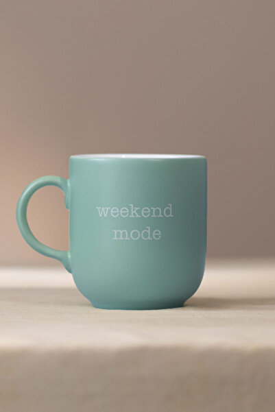 Rakle Set of 2 Mottolu Ceramic Mug Pink-Blue 400 Cc