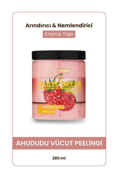 EvyLaure Ahududu Vücut Peelingi | Batık Karşıtı, Nemlendirici İnce Tanecikli ...